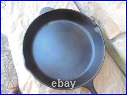 Vintage Lodge 3 Notch #12 Huge Skillet Pan 13 1/4 Diameter