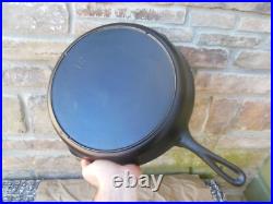 Vintage Lodge 3 Notch #12 Huge Skillet Pan 13 1/4 Diameter