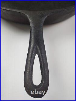 Vintage Lodge 3 Notch Cast Iron Skillet #14 Measuring 15 In Diameter Read