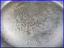 Vintage Lodge 3 Notch Cast Iron Skillet #14 Measuring 15 In Diameter Read