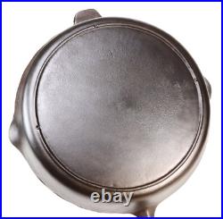 Vintage Lodge 3-Notch No 14 Cast Iron Skillet Restored Condition c1950s