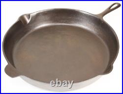 Vintage Lodge 3-Notch No 14 Cast Iron Skillet Restored Condition c1950s