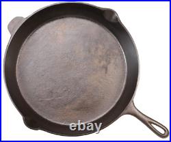 Vintage Lodge 3-Notch No 14 Cast Iron Skillet Restored Condition c1950s