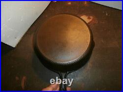 Vintage Lodge 4 in 1 hammered double cast iron skillet s-87 hinged lid, star