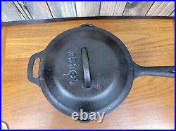 Vintage Lodge 5SP Cast Iron Deep Fryer/Saucepan with lid