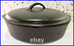 Vintage Lodge #8 10 5/8 Cast Iron Skillet with Lid Very Nice