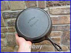 Vintage Lodge Axford Cast Iron Broiler Skillet Pan No Notch Nice! Pat 1931