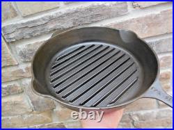 Vintage Lodge Axford Cast Iron Broiler Skillet Pan No Notch Nice! Pat 1931