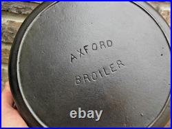 Vintage Lodge Axford Cast Iron Broiler Skillet Pan No Notch Nice! Pat 1931