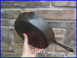 Vintage Lodge Axford Cast Iron Broiler Skillet Pan No Notch Nice! Pat 1931