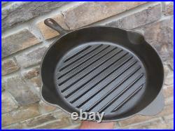 Vintage Lodge Axford Cast Iron Broiler Skillet Pan No Notch Nice! Pat 1931