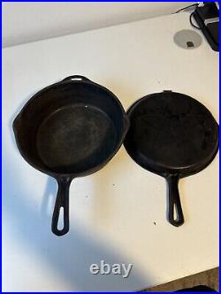 Vintage Lodge Cast Iron 4 In 1 Combo Foursome Cooker Double Skillet