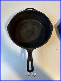 Vintage Lodge Cast Iron 4 In 1 Combo Foursome Cooker Double Skillet