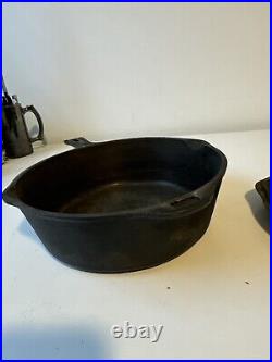 Vintage Lodge Cast Iron 4 In 1 Combo Foursome Cooker Double Skillet