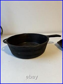 Vintage Lodge Cast Iron 4 In 1 Combo Foursome Cooker Double Skillet