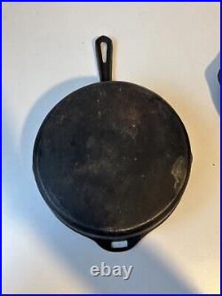 Vintage Lodge Cast Iron 4 In 1 Combo Foursome Cooker Double Skillet