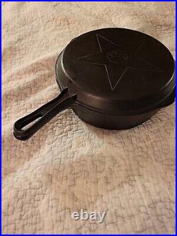 Vintage Lodge Cast Iron 4 In 1 Combo Foursome Cooker Double Skillet