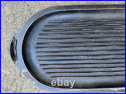 Vintage Lodge Cast Iron Deep Fish Fryer Lid Only Made in USA Sportsman Wildlife