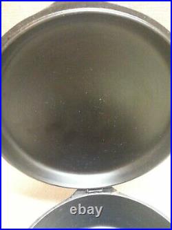 Vintage Lodge Cast Iron Hammered Finish 4 in 1 Double Skillet