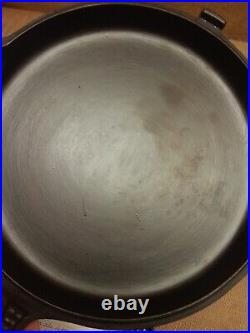 Vintage Lodge Cast Iron Hammered Finish 4 in 1 Double Skillet