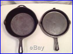 Vintage Lodge Hammered 4in1 Combination Cooker Cast Iron Hinged Lid