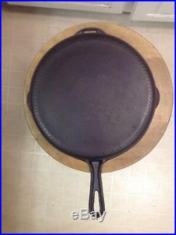 Vintage Lodge Hammered 4in1 Combination Cooker Cast Iron Hinged Lid