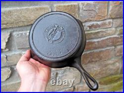 Vintage Lodge Pork Trunz Stores #5 Cast Iron Skillet Pan 1 Notch Advertising Vintage Lodge Pork Trunz Stores #5 Cast Iron Skillet Pan 1 Notch Advertising
