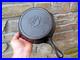 Vintage Lodge Pork Trunz Stores #5 Cast Iron Skillet Pan 1 Notch Advertising