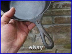 Vintage Lodge Pork Trunz Stores #5 Cast Iron Skillet Pan 1 Notch Advertising