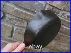 Vintage Lodge Pork Trunz Stores #5 Cast Iron Skillet Pan 1 Notch Advertising