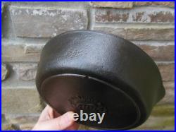 Vintage Lodge Pork Trunz Stores #5 Cast Iron Skillet Pan 1 Notch Advertising