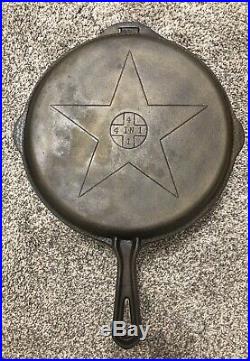 Vintage Lodge cast iron hammered 4in1 deep skillet and hinged griddle lid/cover