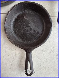 Vintage Lot of 3 Wagner Ware Cast Iron Skillets Made In USA / USED