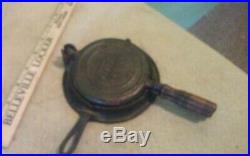 Vintage Mini Cast Iron StoverJunior 8 Griddle Waffle Iron Cookware