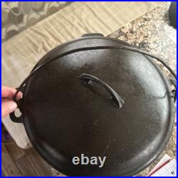 Vintage No. 10 Cast Iron Dutch Oven Best Made S. R. And Co Very Rare