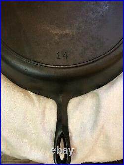 Vintage No. 14 BSR Century Series 15 MADE IN USA Cast Iron Skillet With Heat Ring