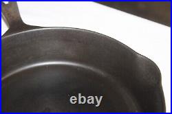 Vintage OLD Wagner Arc Logo No. 7 Cast Iron Skillet withHeat Ring Sits Flat