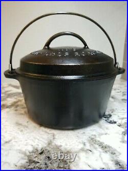 Vintage Plated Wagner Ware No 6 (1266) Cast Iron Dutch Oven very nice
