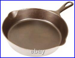 Vintage Pre Griswold ERIE No 7 Cast Iron Skillet 6 Dot Maker's Mark Ex Condition