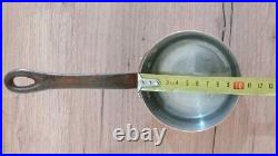 Vintage Set Of 5 Heavy Copper Saucepan Pots MADE IN FRANCE with Iron Handles