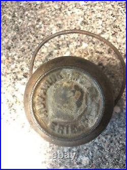 Vintage Small Cast Iron Peyote Rare Small Size, Bean Pot, Cowboy Kettle, Cauldron