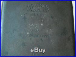 Vintage Square Cast Iron WAGNER WARE # 1400 CHICKEN FRYER & LID Pan Skillet