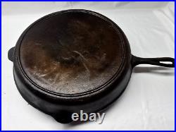 Vintage Unmarked #14 Cast Iron Skillet 14.75 Early BSR Or Atlanta Stove Works