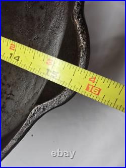 Vintage Unmarked #14 Cast Iron Skillet 14.75 Early BSR Or Atlanta Stove Works