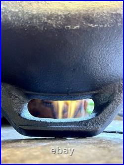 Vintage Unmarked 15.25 Cast Iron Skillet 14.2 Lbs. Inset Heat Ring