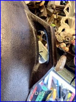 Vintage Unmarked 15.25 Cast Iron Skillet 14.2 Lbs. Inset Heat Ring