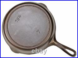 Vintage Unmarked Griswold's Victor No 7 (754) Cast Iron Skillet Ex Restored Cond