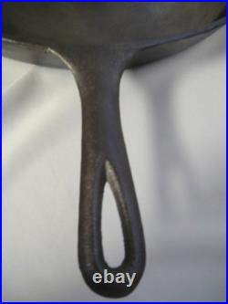 Vintage Unmarked Lodge #14 3-Notch Cast Iron Skillet +Heat Ring -Clean +Seasoned
