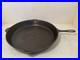 Vintage Unmarked Lodge No 14 Cast Iron Skillet 3 Notch WithHeat Ring US