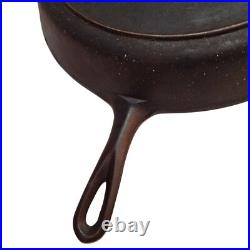 Vintage Unmarked Lodge No. 14 SK 3 Notch WithHeat Ring Cast Iron Skillet USA
